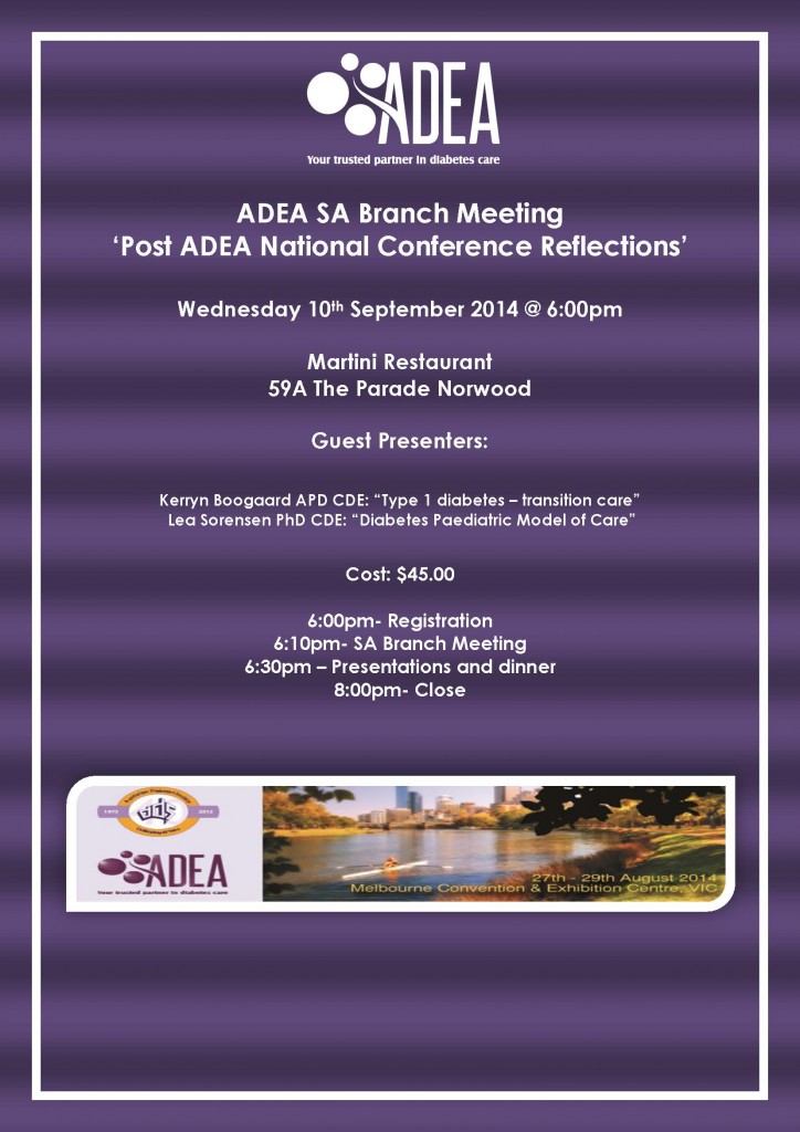 ADEA SA Branch Dinner Meeting ‘Post ADEA National Conference
