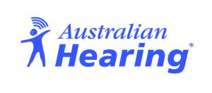 Australian Hearing Logo horizontal Blue